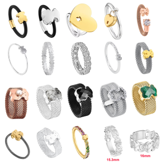 Sterling Silver Real Diamond Closed Band Ring | Hypoallergenic Solid Diamond Ring | Durable Everyday Fine Jewelry Gift